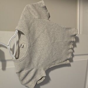 Grey crop top